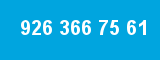 926 366 75 61 926 366 75 61